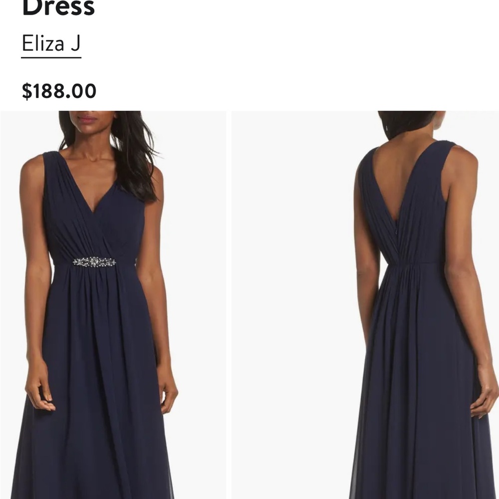 Eliza J Navy High Low Dress